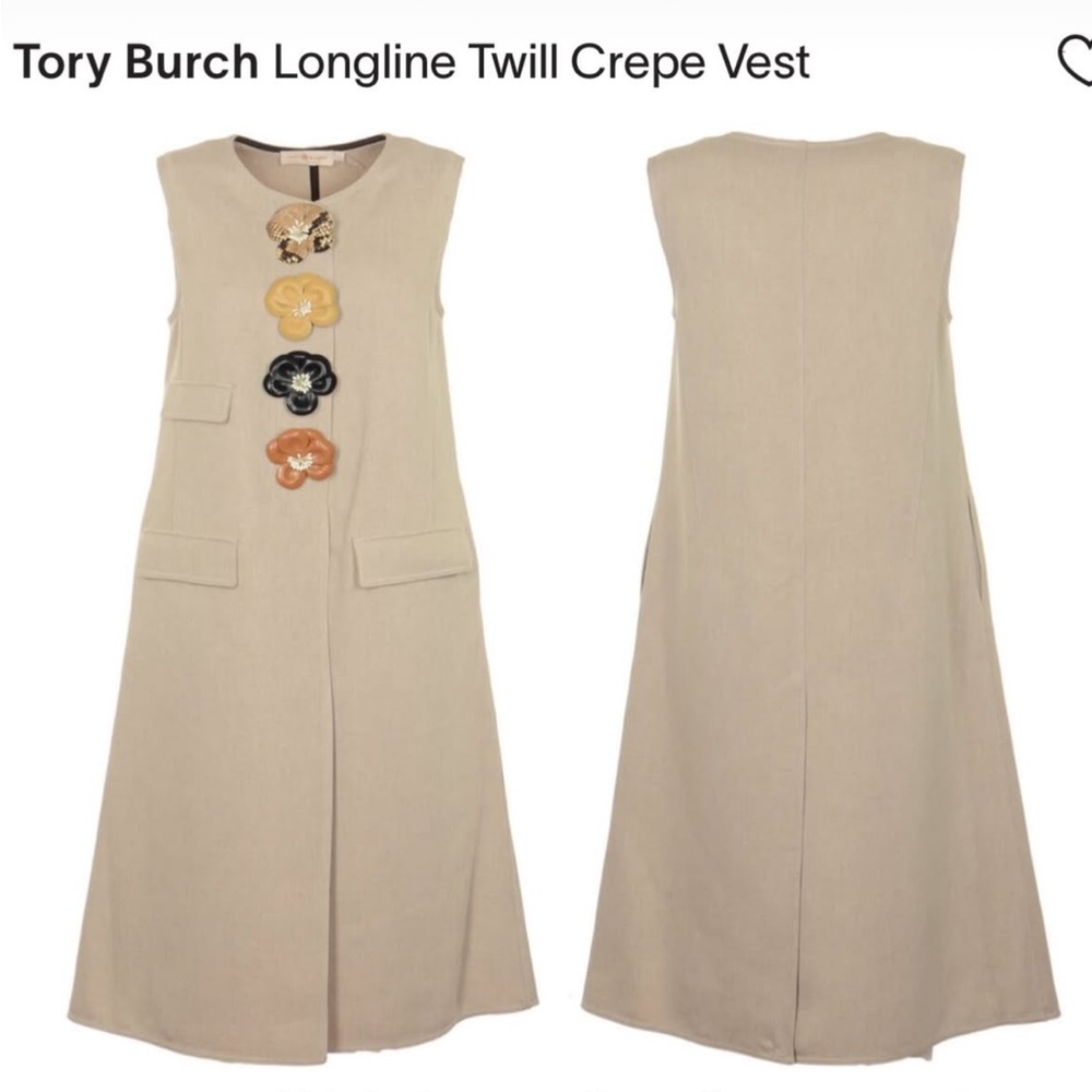 ISO Tory Burch Twill Vest
